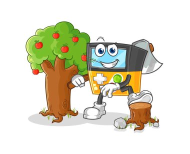 the gameboy Carpenter illustration. character vecto