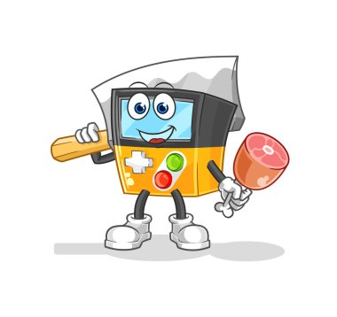 the gameboy Butcher illustration. character vecto