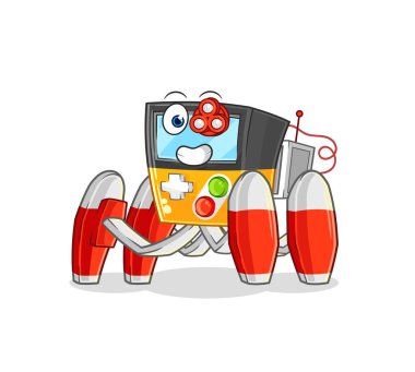 the gameboy future robot vector. cartoon characte