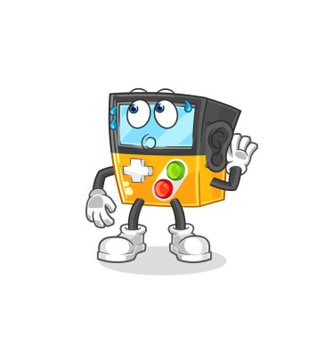 the gameboy eavesdropping vector. cartoon characte