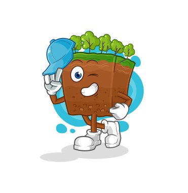 the soil layers young boy character cartoo