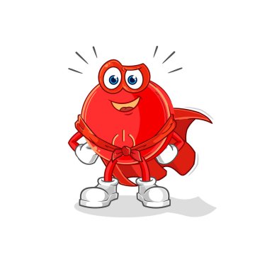 the power button heroes vector. cartoon characte