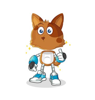the dog robot character. cartoon mascot vecto