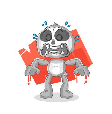 the sloth monster vector. cartoon characte