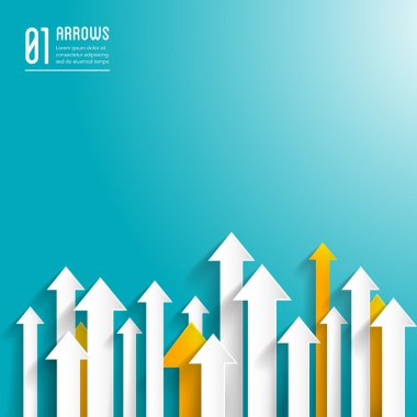 Kağıt oklar arka plan