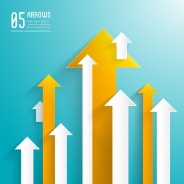 Kağıt oklar arka plan