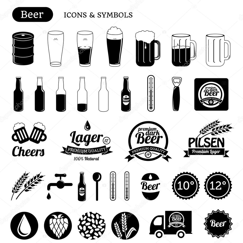 Beer icons & design elements