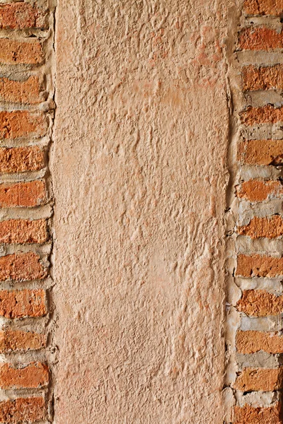 Гранж винтажный кирпич и цемент границы фона шаблон, теплый — стоковое фото