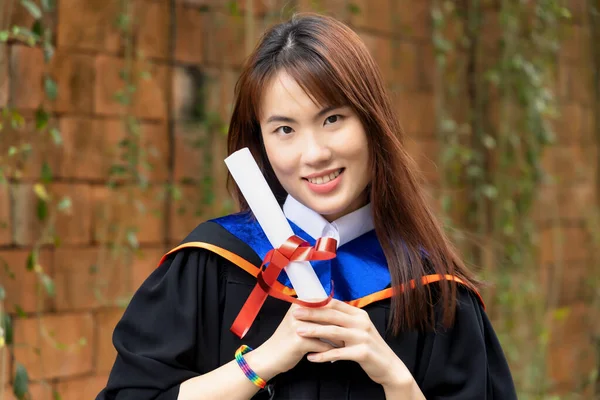 Newly College Graduated Lgbt Person Holding Honored Degrees Concept Equal — Stock Photo, Image