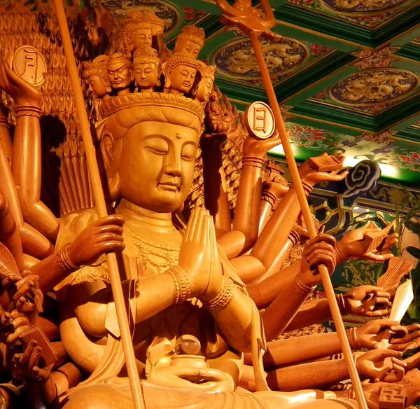 Bodhisattva imagen de buddha chino antiguo arte —  Fotos de Stock