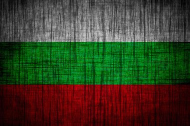 ahşap doku Bulgaristan bayrağı
