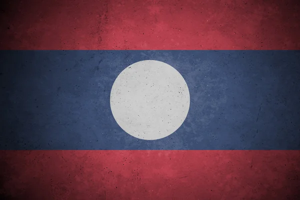 Padrão de bandeira laos na parede de concreto . — Fotografia de Stock