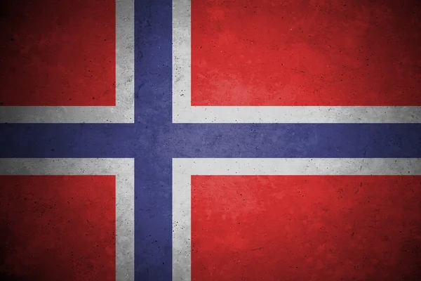 Norway flag pattern on the concrete wall. — Stock Photo, Image