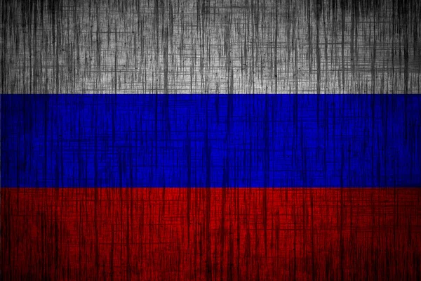 Russia flag wood texture — Stock Photo, Image