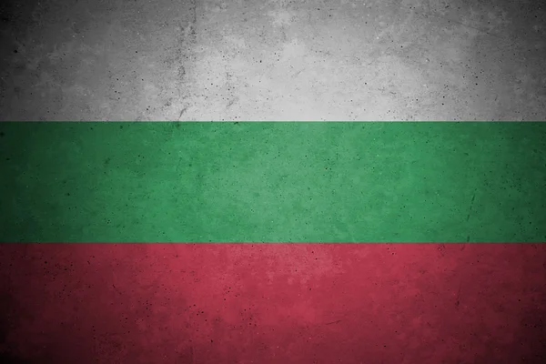Bulgarije vlag patroon op de betonnen muur. — Stockfoto