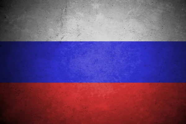 Modello bandiera russia sul muro di cemento . — Foto Stock