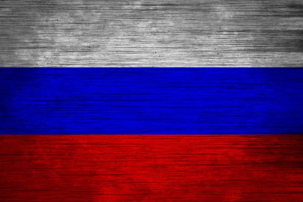 Rusya bayrağı ahşap doku — Stok fotoğraf