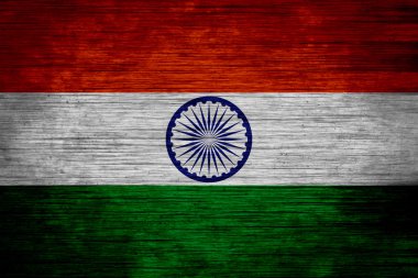 ahşap doku Hindistan bayrağı