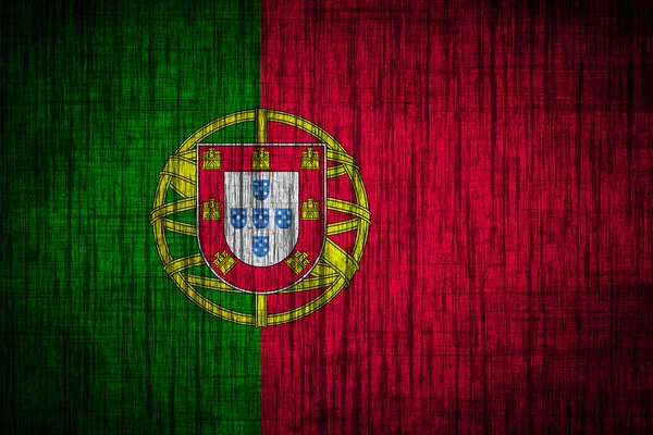 Portugal bandeira textura de madeira — Fotografia de Stock