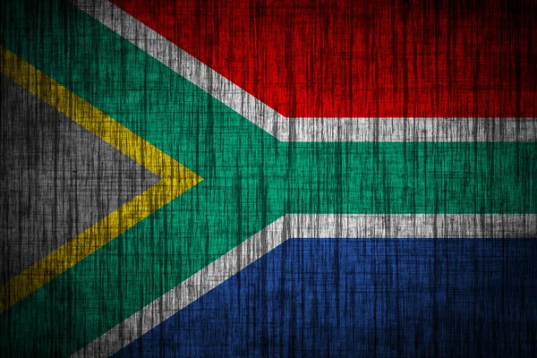 Güney Afrika bayrak ahşap doku — Stok fotoğraf