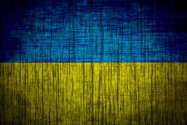 Ukraine flag wood texture — Stock Photo, Image