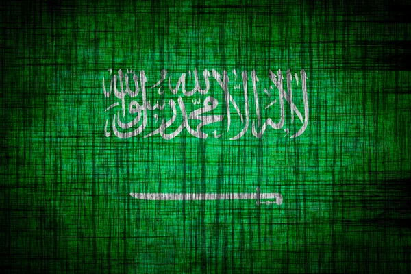 Saudi arabia flag wood texture — Stock Photo, Image