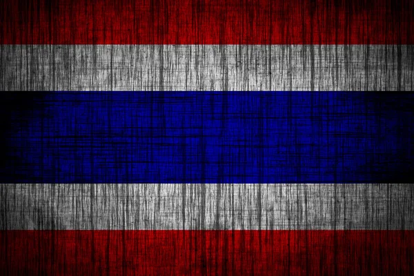 Textura de madera de bandera de Tailandia — Stockfoto