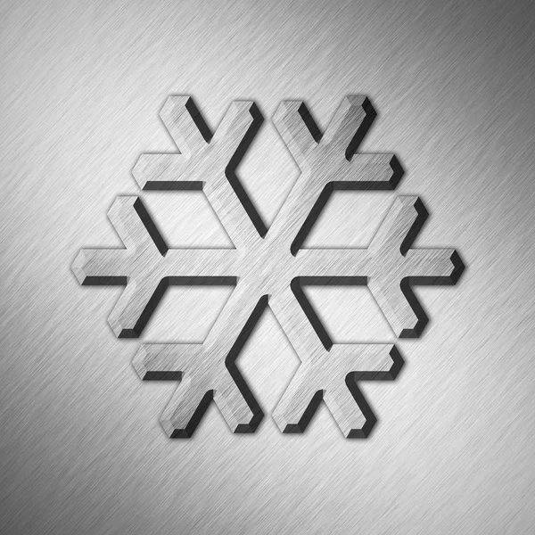 Background metal Snow — Stock Photo, Image