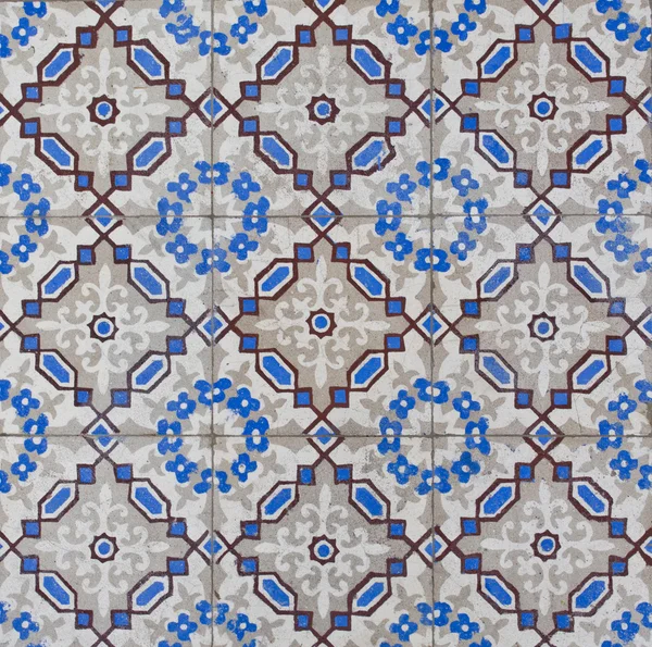 Detail of Portuguese glazed tiles — Stock Photo, Image