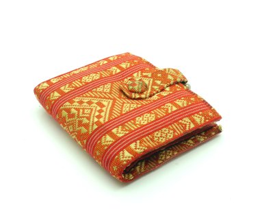 kadının cüzdan üzerinde beyaz izole