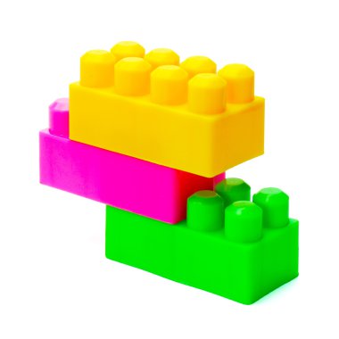 Beyaz arka plan üzerinde izole meccano oyuncak