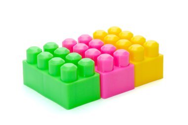 Beyaz arka plan üzerinde izole meccano oyuncak