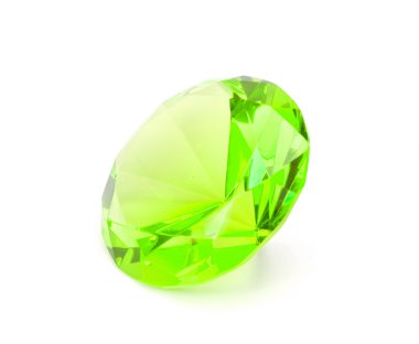Yeşil mücevher gemstone izole