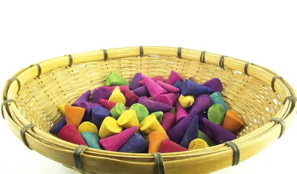 Incenso colorato isolato — Foto Stock
