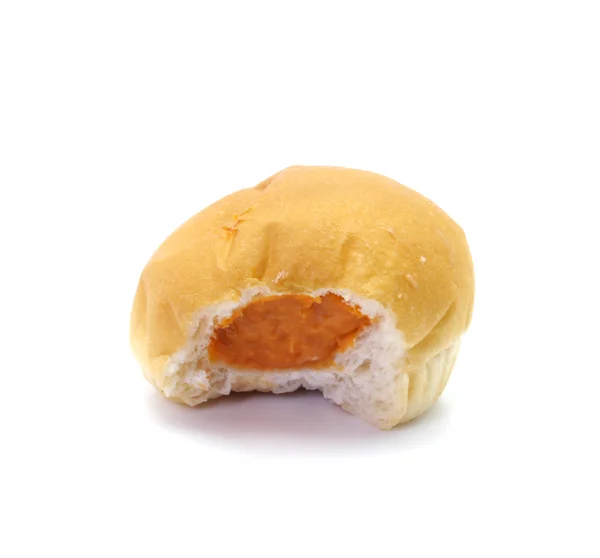 Heerlijke broodjes met geïsoleerde op wit — Stockfoto