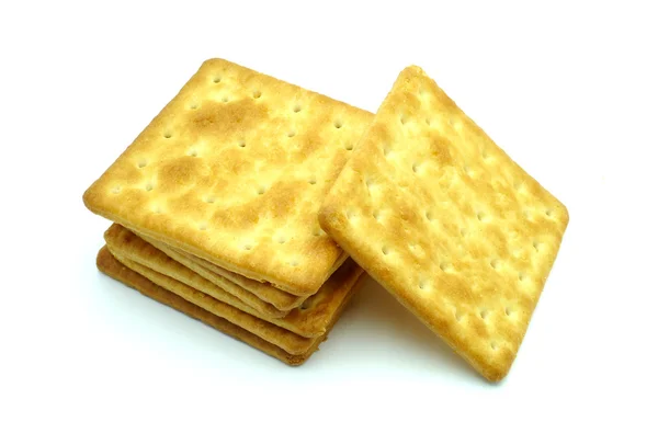 Crackers isolated on white — Stock Photo, Image