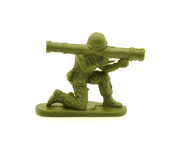 Plastic toy soldiers close up — Stock Photo, Image