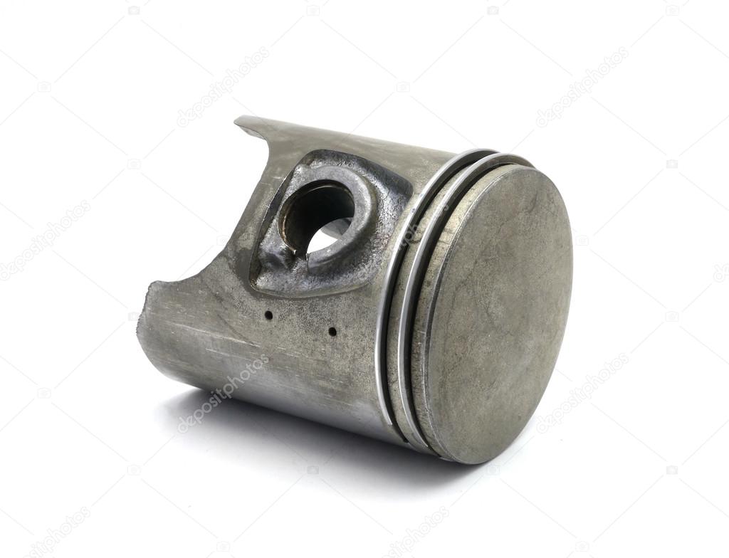 Old engine piston