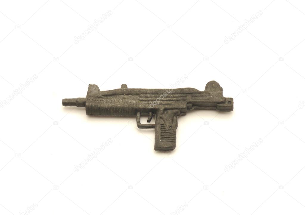Plastic toy uzi sub-machine gun