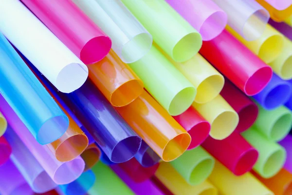 Colorful drinking straws background — Stock Photo, Image