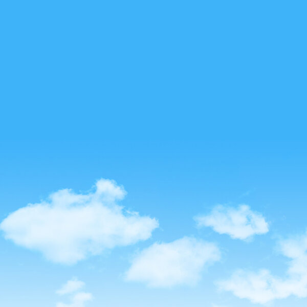 иконка облака с дизайном на голубом фоне неба
