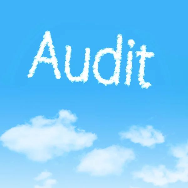 Cloud icon with design on blue sky background — Stock Photo, Image