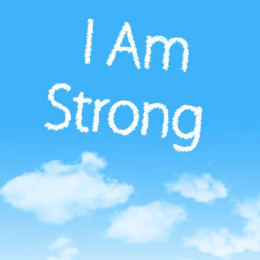 Mavi gökyüzü arka plan tasarımı ile bulut simgesi