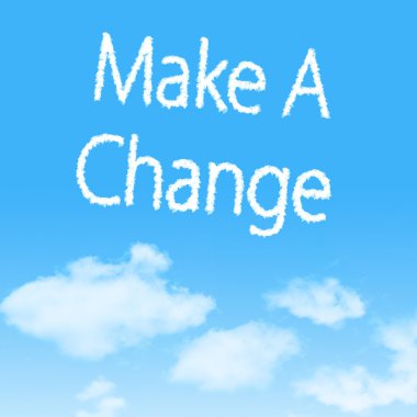 Mavi gökyüzü arka plan tasarımı ile bulut simgesi