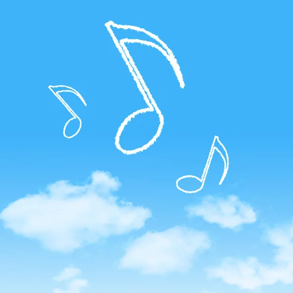 Icono de nube con diseño sobre fondo azul cielo — Foto de Stock