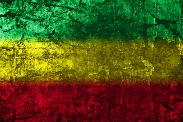 Röd, gul, grön rasta flagga — Stockfoto