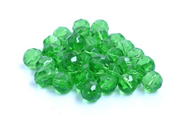 Yeşil Kristal boncuklar