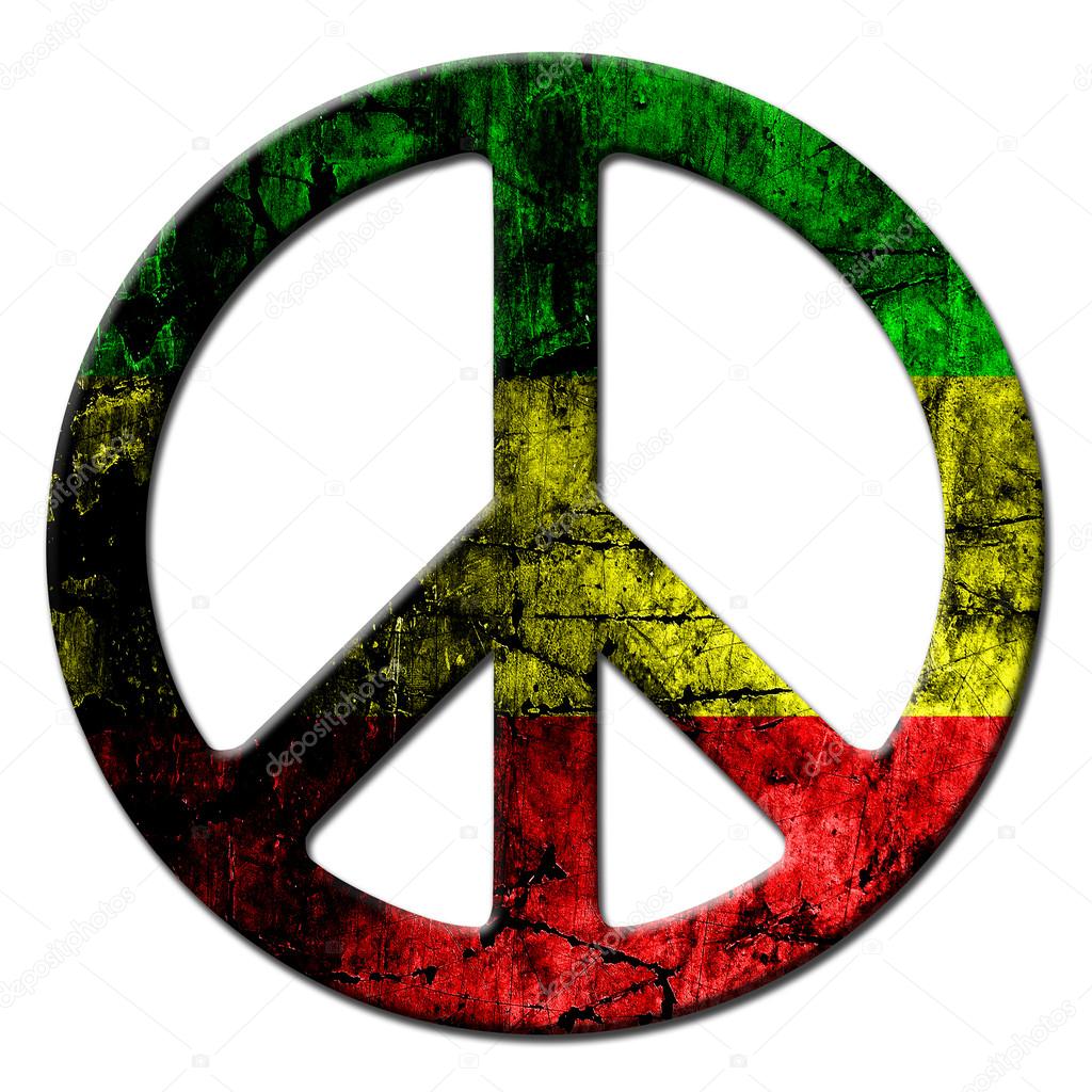 Peace sign rasta