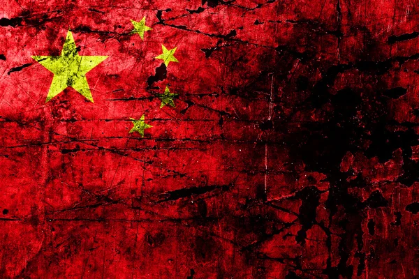 Bandera grunge de China — Foto de Stock