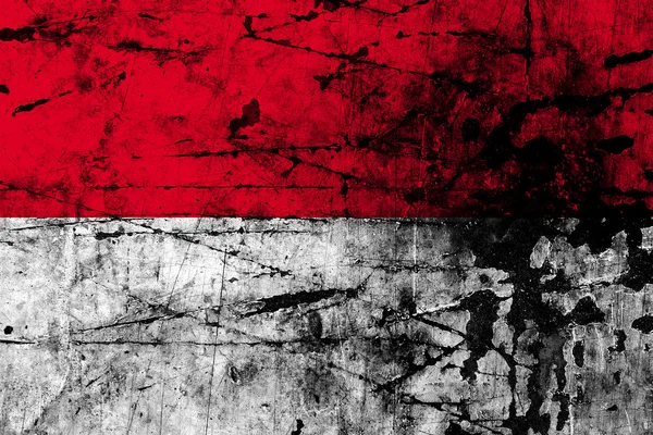 Grunge flag of indonesia — Stock Photo, Image